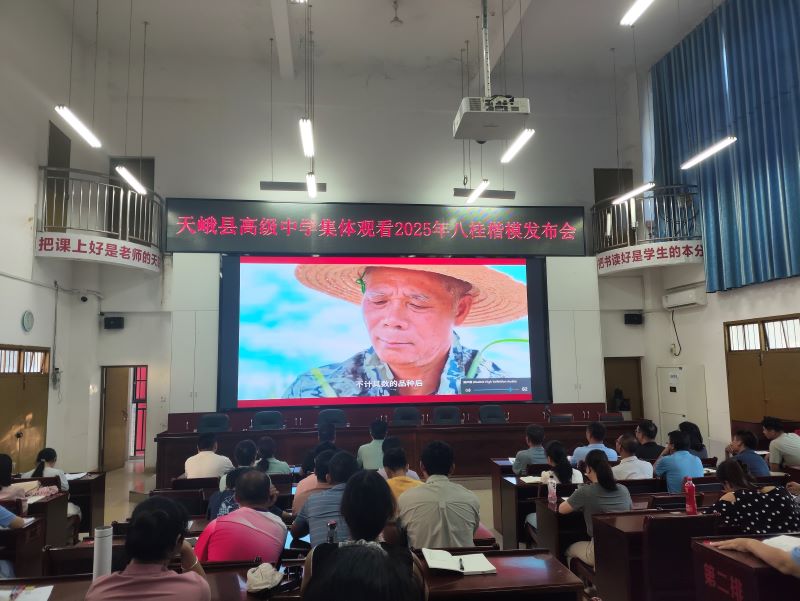 天峨县高级中学：汲取榜样力量 赋能教育担当