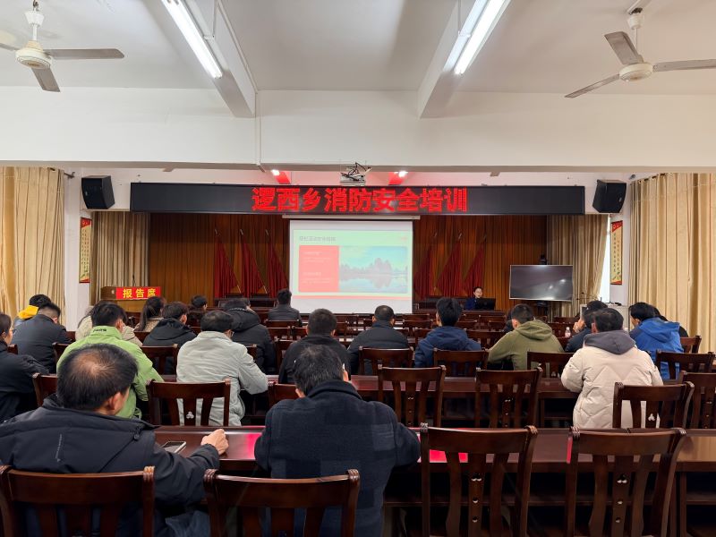 乐业消防深入乡镇组织村屯负责人开展消防安全培训